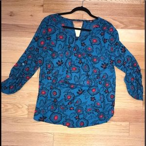Poppy print Blouse - Like NEW!!!